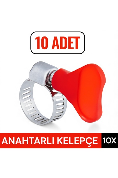 By mag 13-19 mm Kendinden Anahtarlı Kelebekli Hortum Kelepçesi 10X