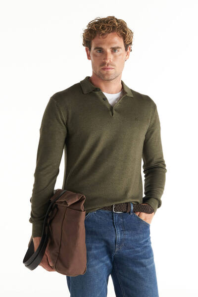 Ted Baker PARÇA BOYA YÜN POLO YAKA KAZAK