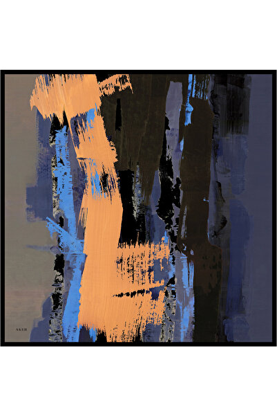 Aker Eșarfă colorată din satin crep de mătase