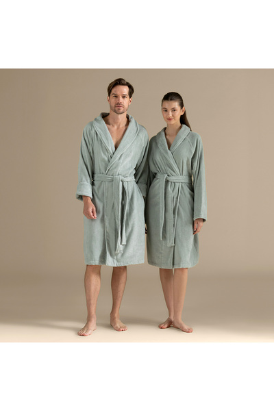 Chakra Μπουρνούζι Unisex από Συμπαγές Μπαμπού ΠΡΑΣΙΝΟ ΚΑΠΝΟΥ