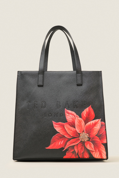 Ted Baker ÇİÇEK DESEN İKONİK BÜYÜK ALIŞVERİŞ ÇANTASI