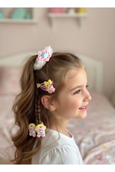 Emsay Store Labubu Model Πολλαπλές Παιδικές Πόρπες- Σετ Πόρπες-Σετ Ελαστικό Σ...