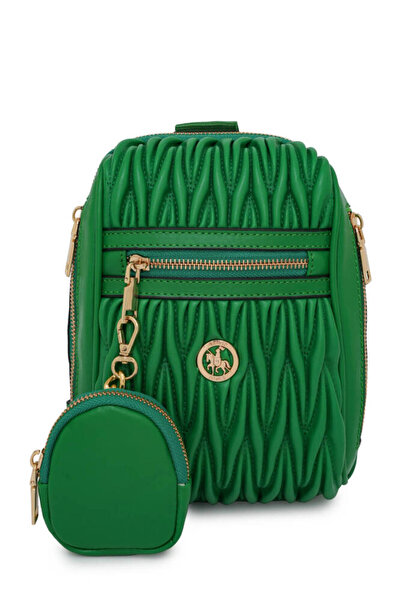 David Jones حقيبة كتف نسائية باللون الأخضر