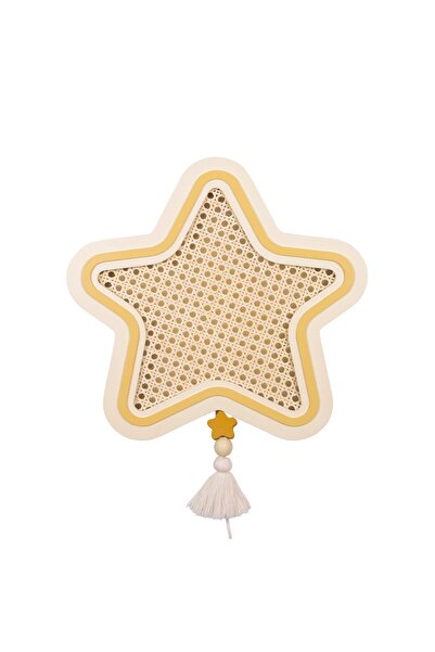 Linvia Kids Yıldız - Çocuk Ahşap LED Gece Lambası