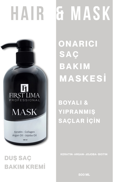 First Lima Professional Boyalı Ve Yıpranmış Saçlara Özel Onarıcı Yoğun Bakım ...
