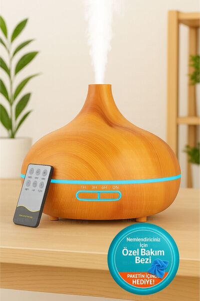 POLYGOLD 550 ml Hava Nemlendirici Buhar Makinesi Ultrasonik Aromaterapi Difüzör - 7 Renk RGB