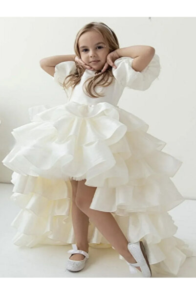 LILYMOON Kız Çocuk Saten Abiye Elbise 3,15 Yaş