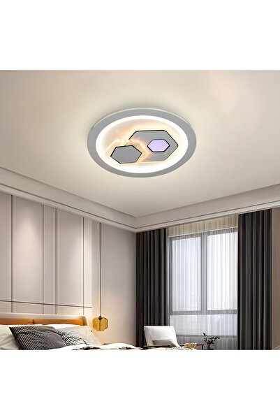 KORMAN TECHNIK Lustra LED KATHLEEN RGB 16W, Warm/Neutral light, Alb