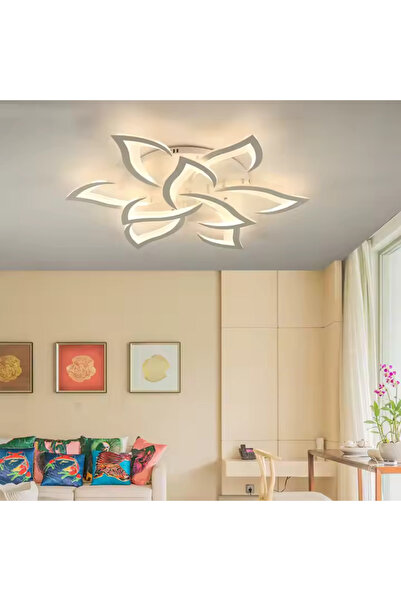 Alessandro DESIGN Lustra LED cu telecomanda LOTUS 110W, 9 Petale, lumina Rece...