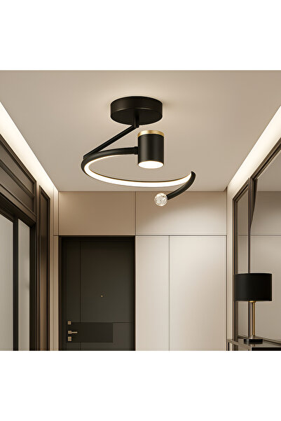 OEM LED Chandelier, 34W, Diameter 24cm, Cold/Warm/Neutral Light, Black