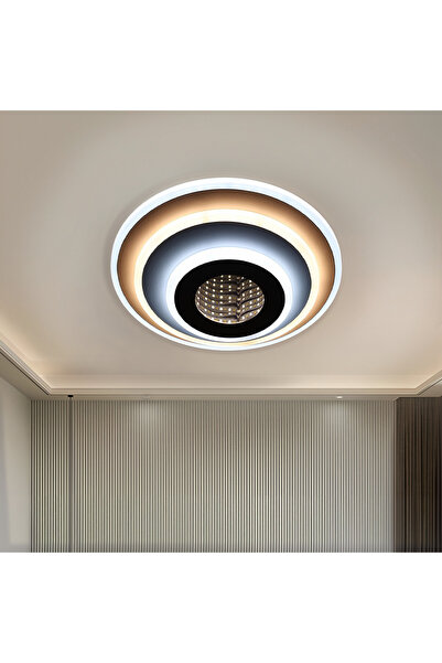 OEM Lustra LED NEXA ROTUND 3D 38W, lumina Rece/Calda/Neutra, Alb