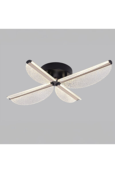 ALC-Shop Lustra LED cu Telecomanda TULLIO 45W, 4 Petale, lumina Rece/Calda/Ne...