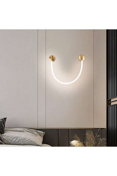 iTin Aplica LED de Perete, 50cm, 3000K/4000K/6000K, Auriu