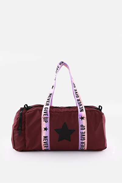 ICONE BAG Geantă sport pentru fete cu imprimeu stea - Buzunar lateral și deta...