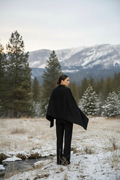 Onur Etol - Batic de umăr de culoare solidă, țesătură, iarnă, șal pentru feme...