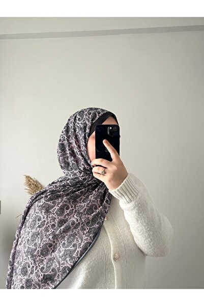 BOUTİCON شال ناعم أسود بنمط عرقي معطر