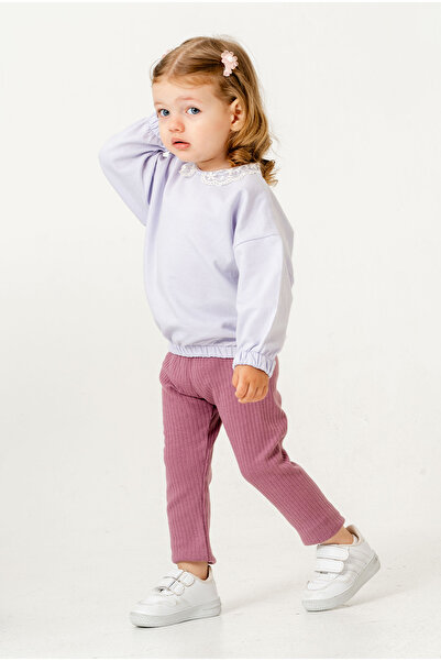 Chicsy Baby Pamuklu Kumaş Yaka Detaylı Tatlı Unisex Bebek&çocuk 2'li Alt Üst ...