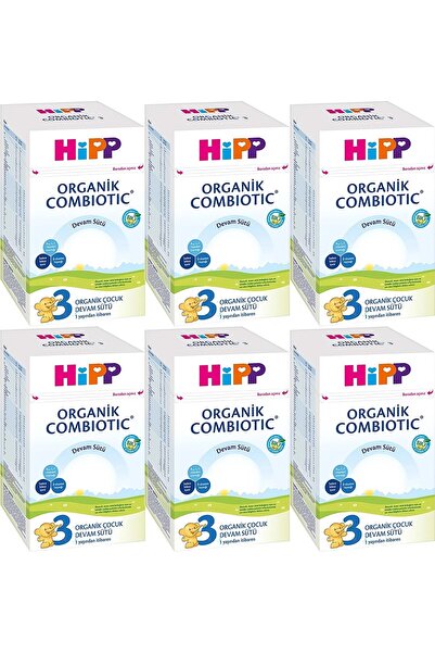 Hipp Organik Combiotic Bebek Devam Sütü 800GR No:3 (9. Aydan İtibaren) (6 Lı Set)