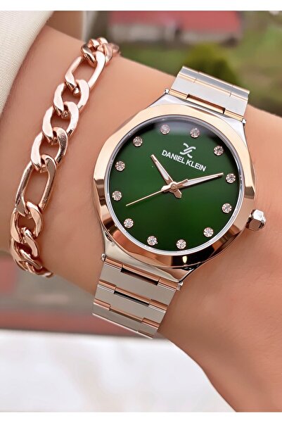 Daniel Klein Rose Gümüş Renk Su Geçirmez 2 Yıl Garantili Kadın Kol Saati - Bileklik
