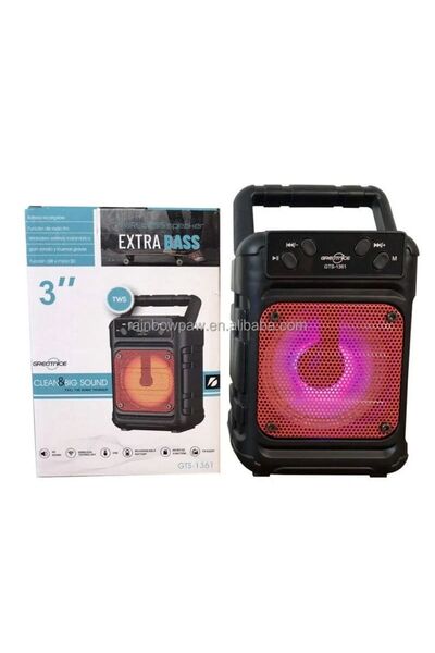 greatnice GTS-1361 Taşınabilir Kablosuz Bluetooth Hoparlör | Extra Bass | Ren...