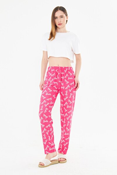 masso Pink Barbie Ayan Suede Sweatpants