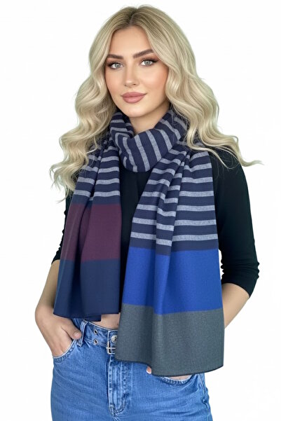 CAŞ DEKORASYON Μικτό χρώμα ριγέ σάλι Unisex