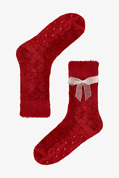 Penti Red Joyous Velvet House Slippers