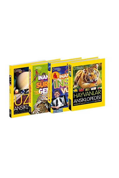 Beta Kids National Geographic Kids Ansiklopedi Seti-4 Kitap Takım kitabı - Ko...