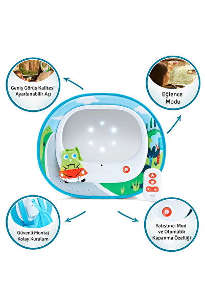 Munchkin Cruisin’ Desenli Bebek Araba Görüş Aynası – Kolay Montaj, Şık Tasarım