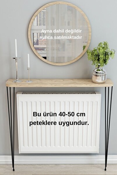 TALAŞTOZUM 60 cm safir meşe oval petek üstü raf dresuar ( 40-50 cm petekler i...