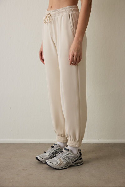 Penti Silky Feel Brushed Beige Sweatpants