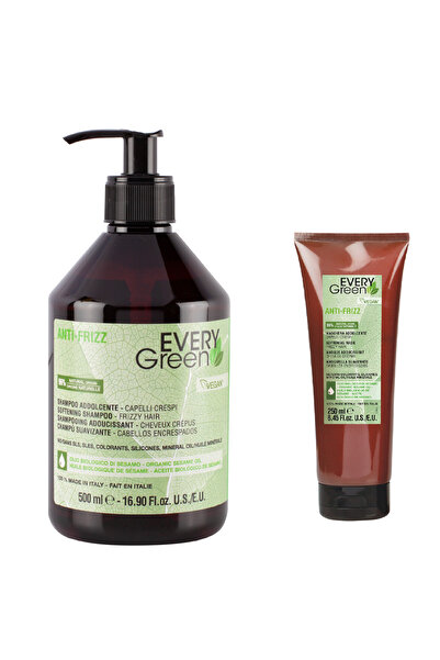 EveryGreen ANTİ FRİZZ – KABARAN SAÇLAR İÇİN SAKİNLEŞTİRİCİ ŞAMPUAN 500ML+250m...