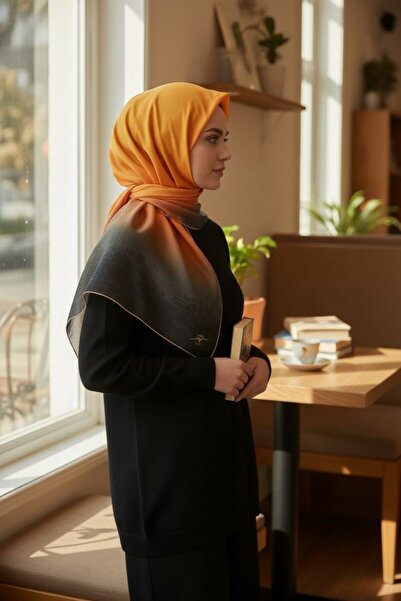 Onur منتج جديد - وشاح قصير متدرج، قماش شتوي ناعم، متجر Vav Fresh Fashion