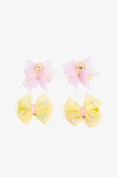 Penti Colorful Girl's Butterfly Hair Clip Set of 4