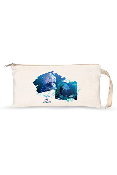 Kupabaskıcısı Genshin Impact Furina Double Printed Laminated Raw Cloth Pen Ho...