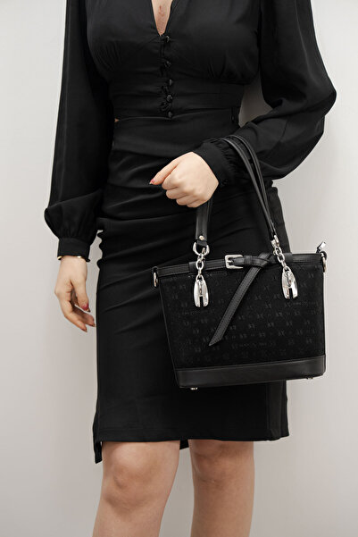 Silver Polo Siyah - Siyah SP1155 Kadın El Çantası