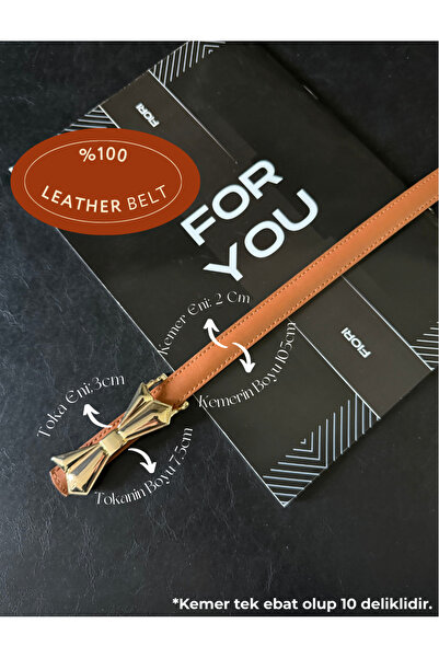 Fiori حزام نسائي رفيع من الجلد الطبيعي مع مشبك على شكل ربطة عنق، حزام للسترة، حزام للقميص، حزام للملابس