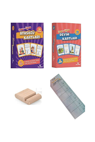yeti kitap Atasözleri ve Deyimler Oyna Öğren Kartları İlkokul ve Ortaokul +Ta...