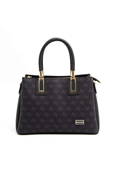 Silver Polo Geantă de mână neagră SP1000 pentru femei