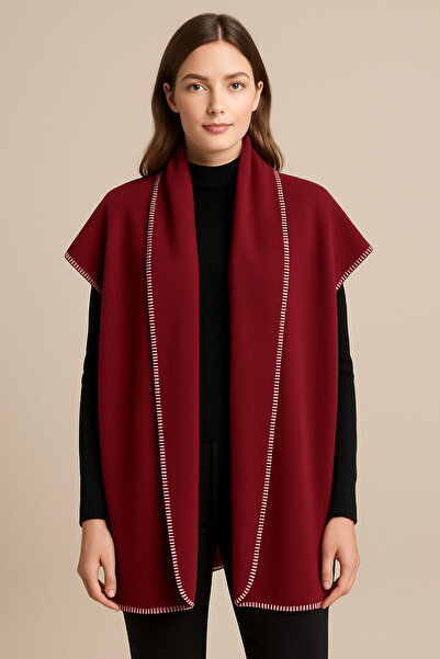 arslan deco Shoulder Shawl, Shepherd's Stitch Scarf, Fleece Scarf