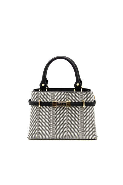 Silver Polo Siyah Beyaz - Siyah SP1149 Kadın El Çantası