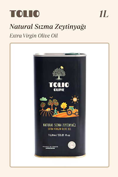Tolio Olive 2025-26 1 L Erken Hasat Soğuk Sıkım Naturel Sızma Zeytinyağ