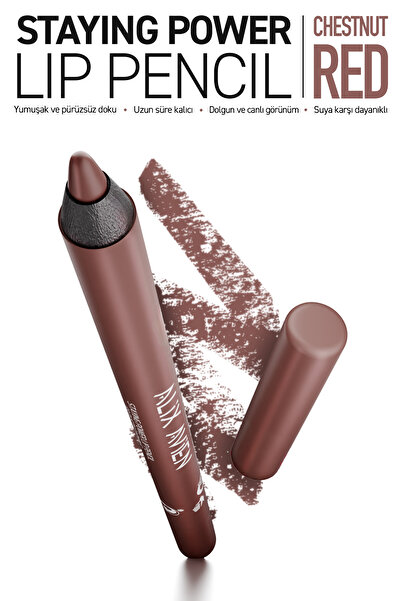 Alix Avien Suya Dayanıklı Uzun Süre Kalıcı Yumuşak Dudak Kalemi - Staying Pow...