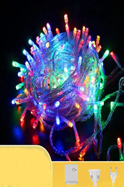 Deniz Party Store Πρωτοχρονιάτικο πολύχρωμο φωτιστικό LED με 5 λειτουργίες, 5...