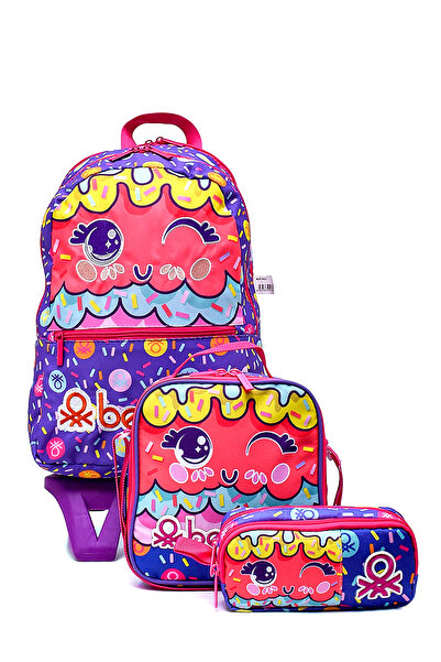 United Colors of Benetton حقيبة ظهر مدرسية بعجلات من بينيتون يونايتد كولورز - BNT- 808182