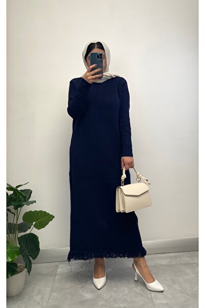 NİSUM MODA Нісум спідниця з бахромою, довга трикотажна сукня