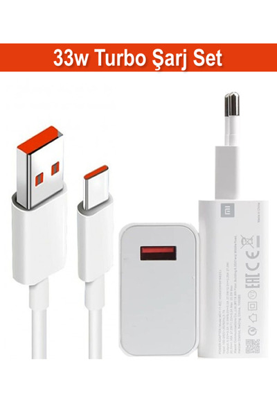 Xiaomi 33w Orijinal Hızlı Şarj Cihazı Qualcomm Turbo Hızlı Şarj Aleti ( İthal...