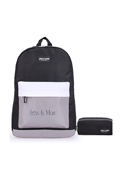 Pierre Cardin Unisex School Bag Set Pcset07Pc100506-Black