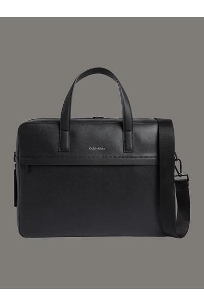 Calvin Klein حقيبة كمبيوتر محمول وحقيبة LV للرجال ذات سطح مزخرف بشعار معدني ط...