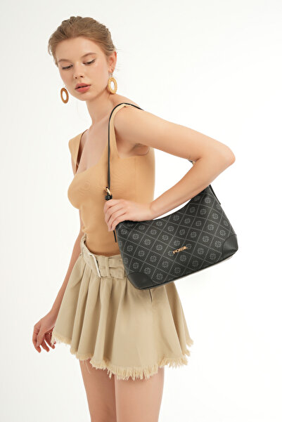 Fossil Geantă neagră de umăr pentru femei 05FM24K1106